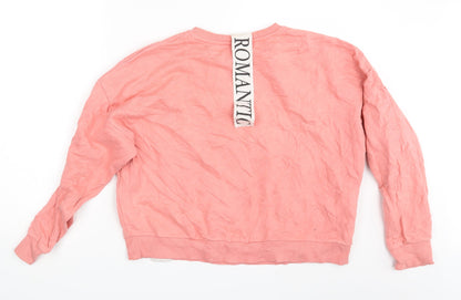 Womens UK Size 12 Topshop Pink Pullover Jumper