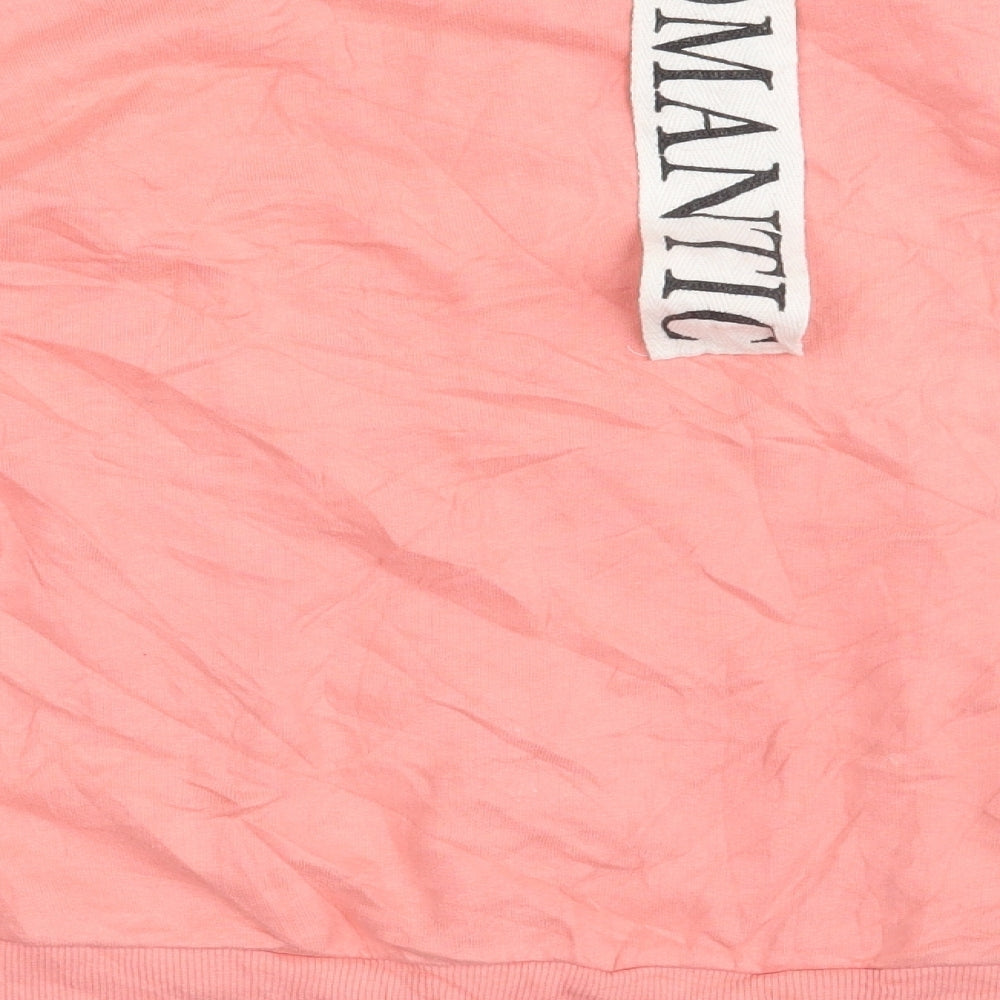 Womens UK Size 12 Topshop Pink Pullover Jumper