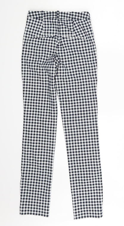 Mango Womens Multicoloured Plaid  Trousers  Size 4 L28 in