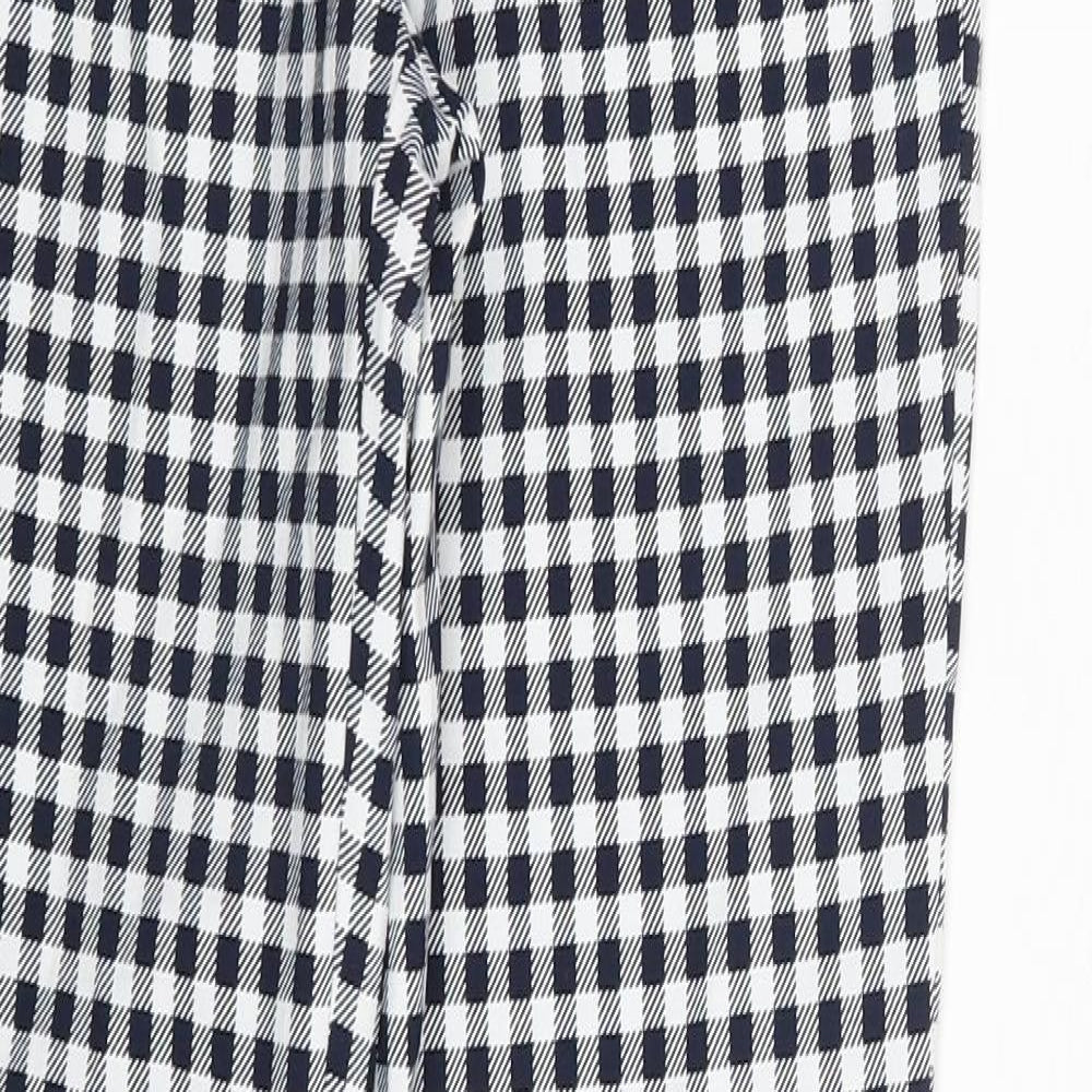 Mango Womens Multicoloured Plaid  Trousers  Size 4 L28 in