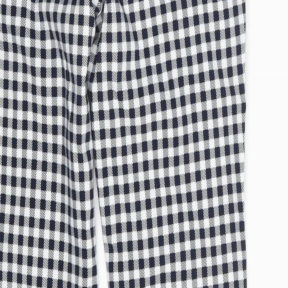 Mango Womens Multicoloured Plaid  Trousers  Size 4 L28 in