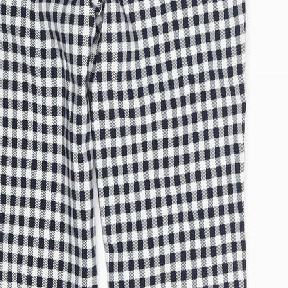 Mango Womens Multicoloured Plaid  Trousers  Size 4 L28 in