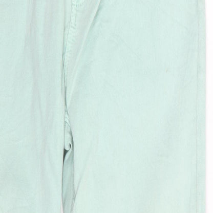 M&S Womens Green  Denim Skinny Jeans Size 14 L26 in