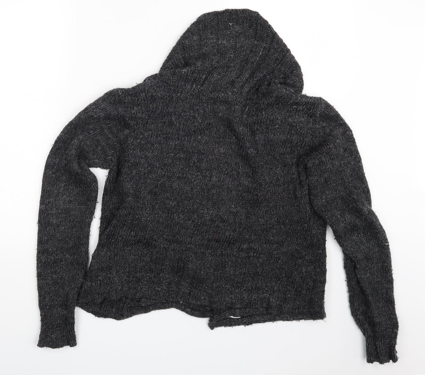 Womens UK Size M QED London Grey Cardigan Jumper