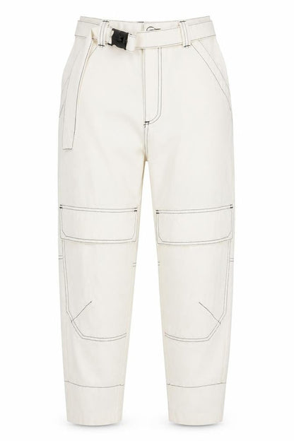Womens UK Size 26 in ASOS Regular Fit Tapered Ivory Jeans