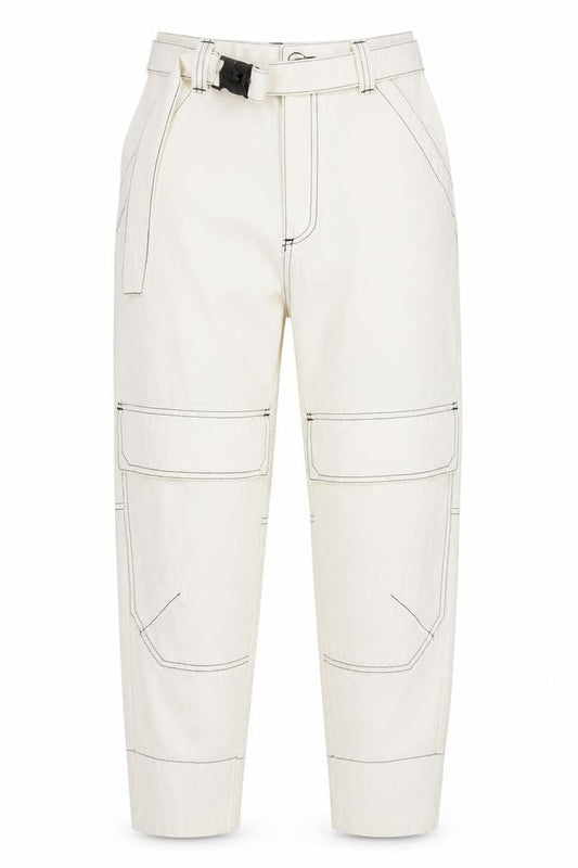 Womens UK Size 26 in ASOS Regular Fit Tapered Ivory Jeans