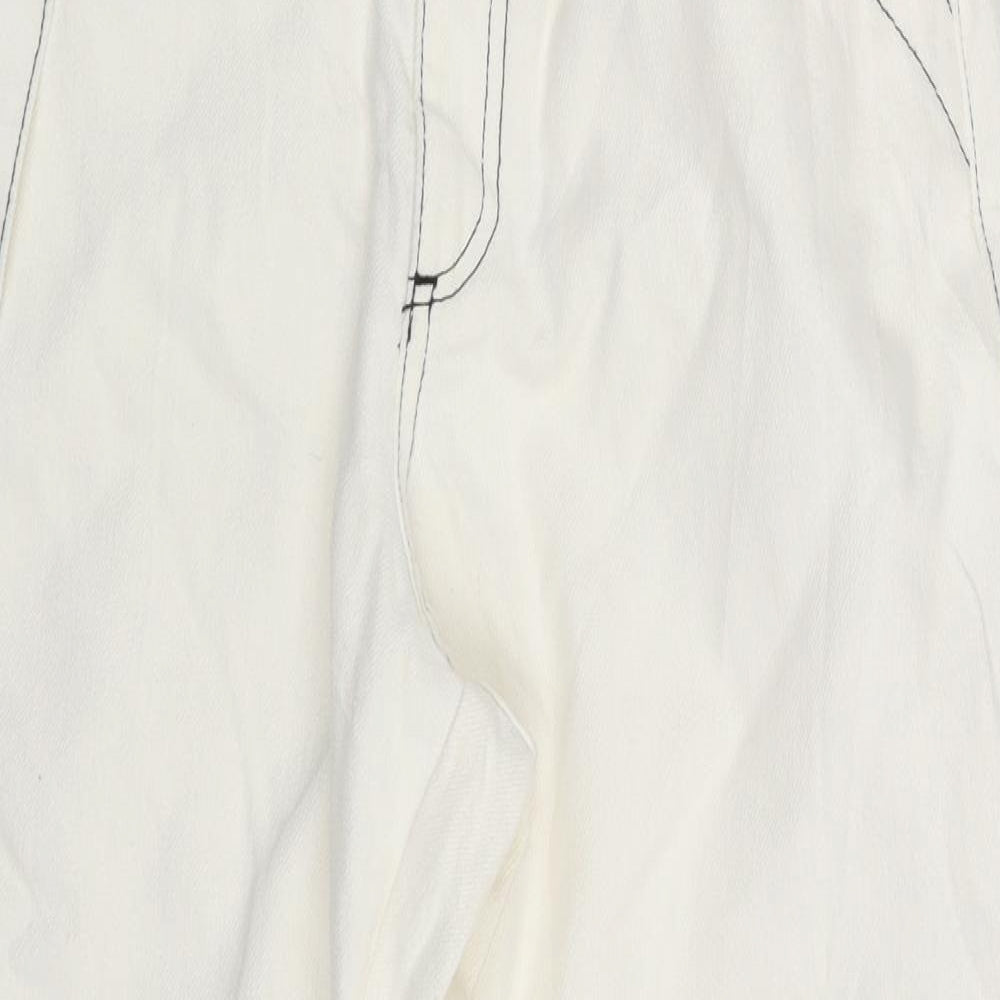 ASOS Womens Ivory  Denim Tapered Jeans Size 26 in L25 in