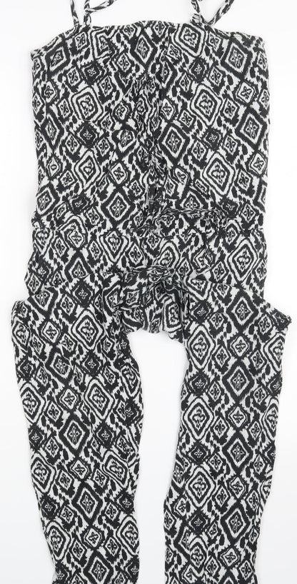 TU Womens Multicoloured Argyle/Diamond  Coverall One-Piece Size 8 L25 in