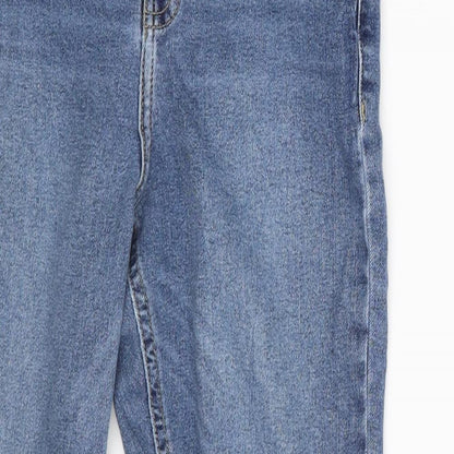 Topshop Womens Blue  Denim Skinny Jeans Size 28 in L24 in