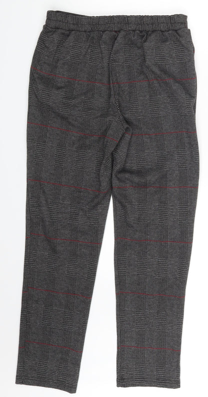 Prewo Womens Green Plaid  Sweatpants Trousers One Size L26 in