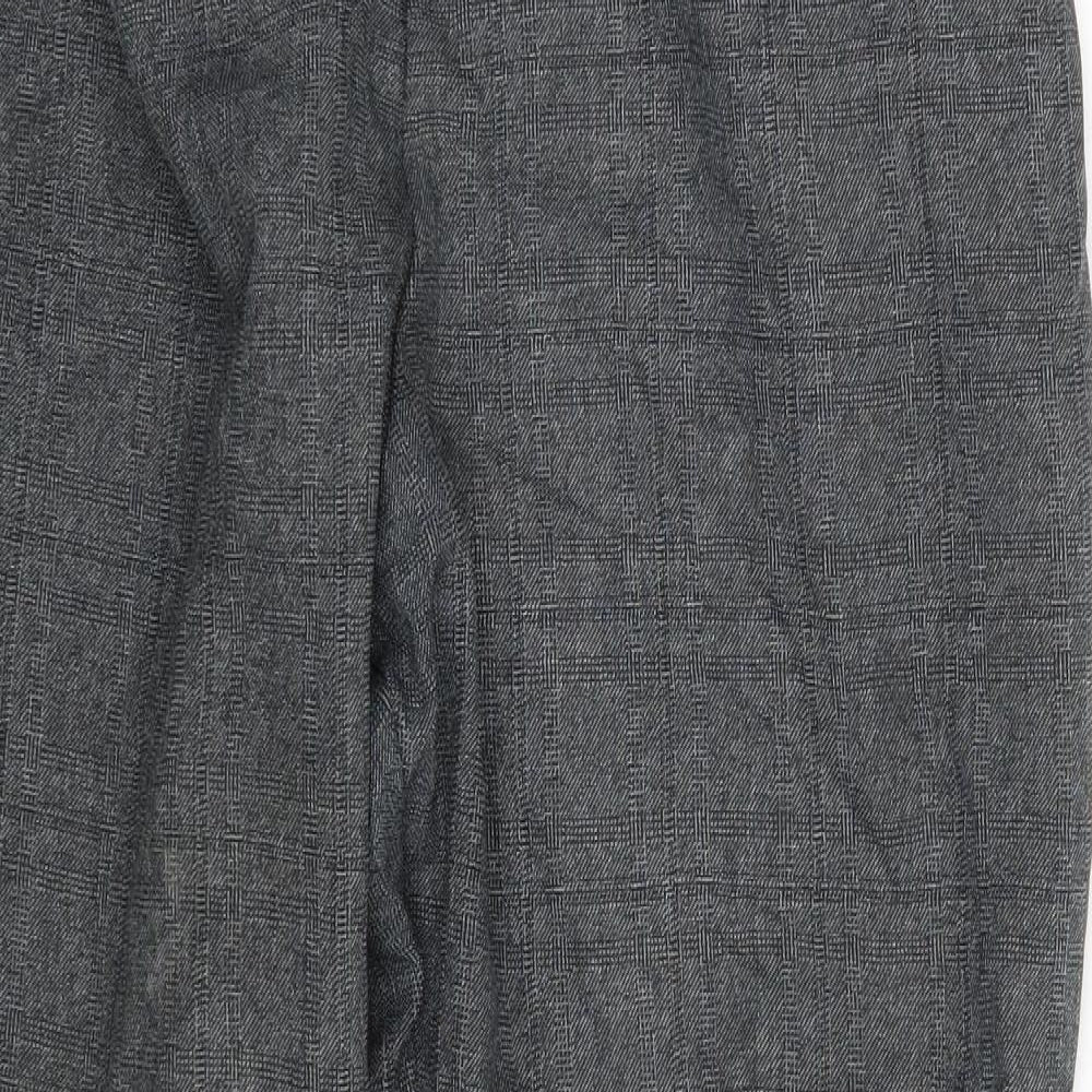 Womens UK Size 18 M&S Regular Fit Dress Pants Grey Trousers