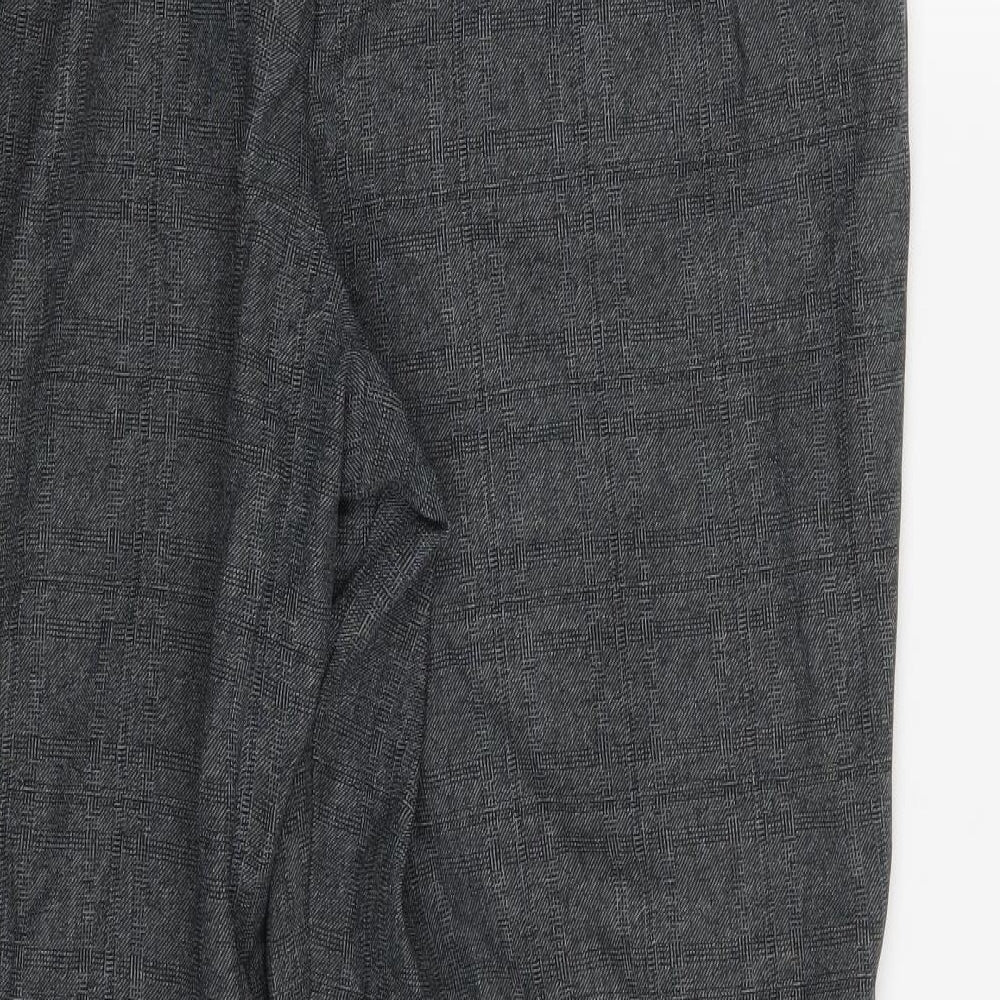 Womens UK Size 18 M&S Regular Fit Dress Pants Grey Trousers