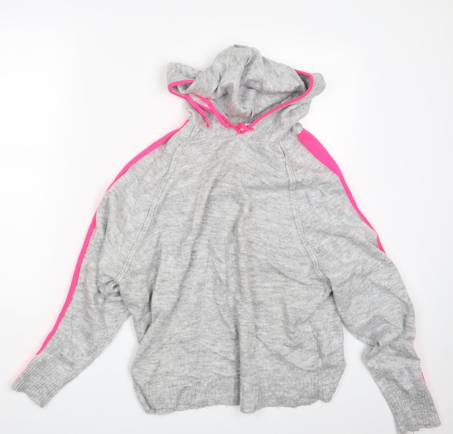 Papaya Womens Grey   Pullover Hoodie Size M