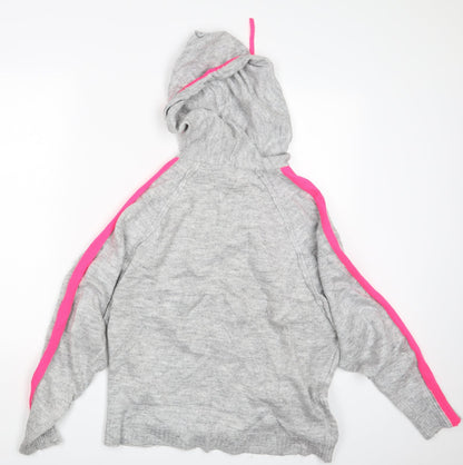 Papaya Womens Grey   Pullover Hoodie Size M