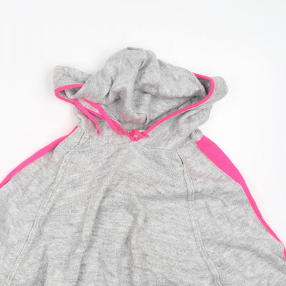 Papaya Womens Grey   Pullover Hoodie Size M