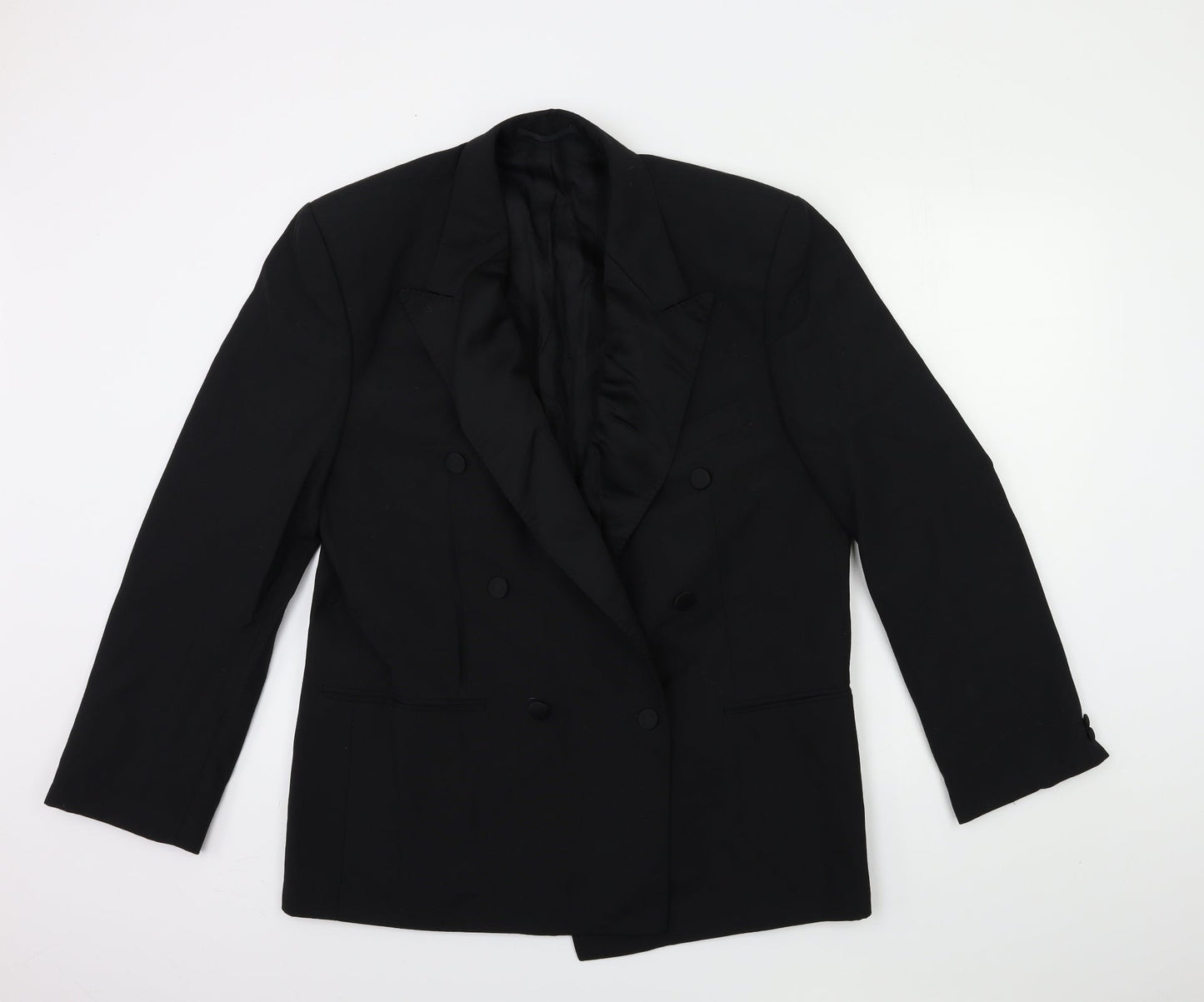 Mens UK Size 42 turo Regular Black Suit Jacket