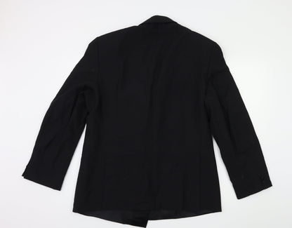 Mens UK Size 42 turo Regular Black Suit Jacket