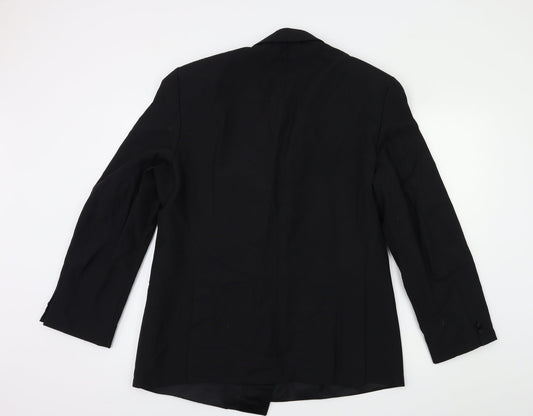 Mens UK Size 42 turo Regular Black Suit Jacket