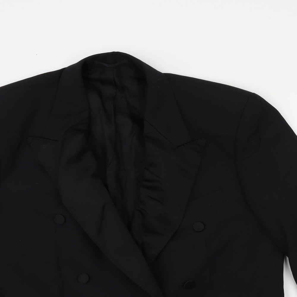 Mens UK Size 42 turo Regular Black Suit Jacket