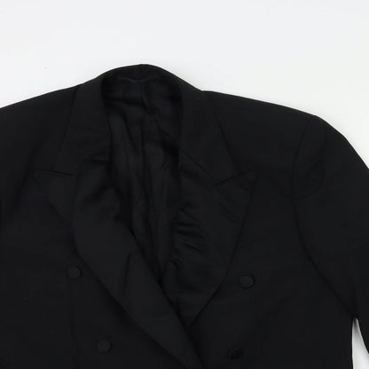 Mens UK Size 42 turo Regular Black Suit Jacket