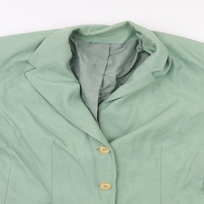 Debenhams Womens Green   Jacket Suit Jacket Size 10