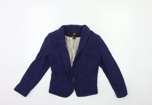 Womens UK Size 8 H&M Blue Jacket