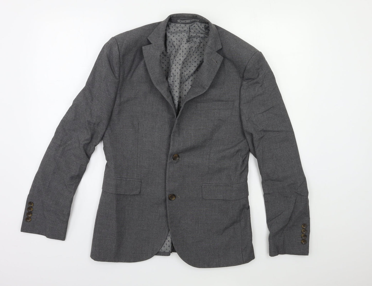 Mens UK Size 38 NEXT Regular Grey Suit Jacket