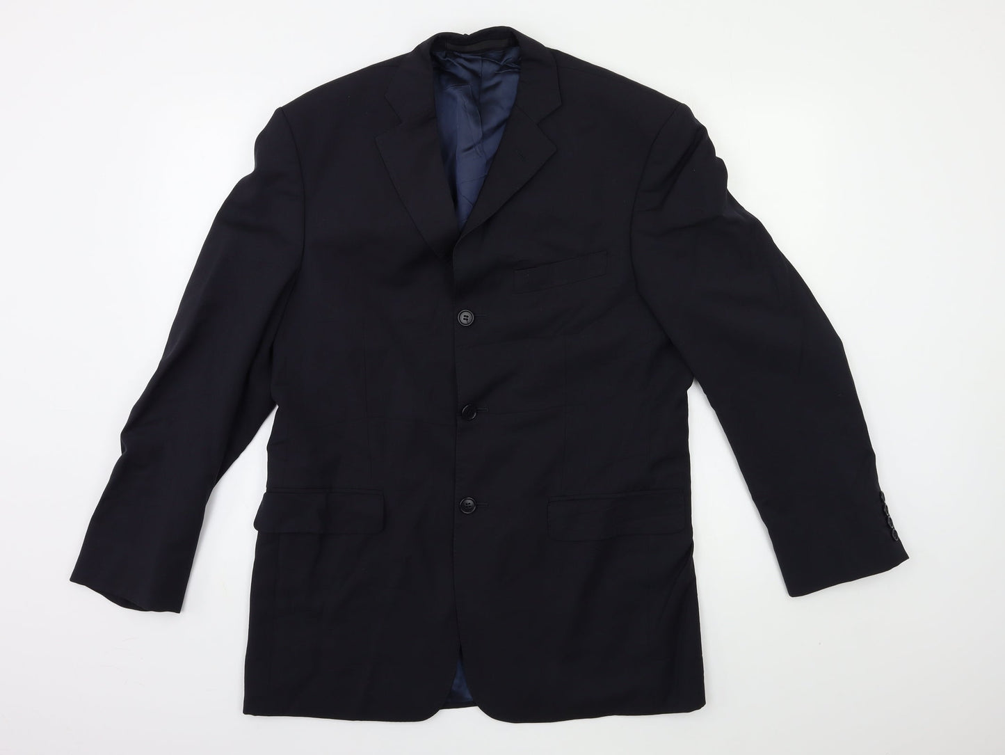 Mens UK Size 38 Marks and Spencer Regular Blue Suit Jacket