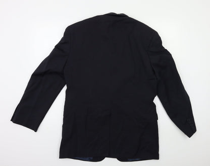 Mens UK Size 38 Marks and Spencer Regular Blue Suit Jacket