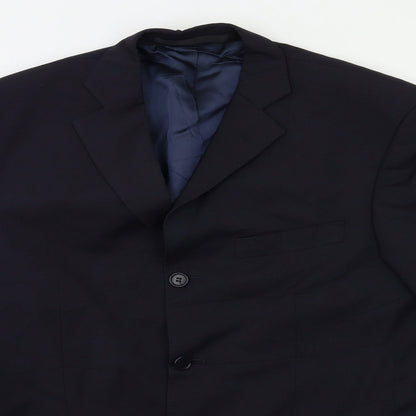 Mens UK Size 38 Marks and Spencer Regular Blue Suit Jacket