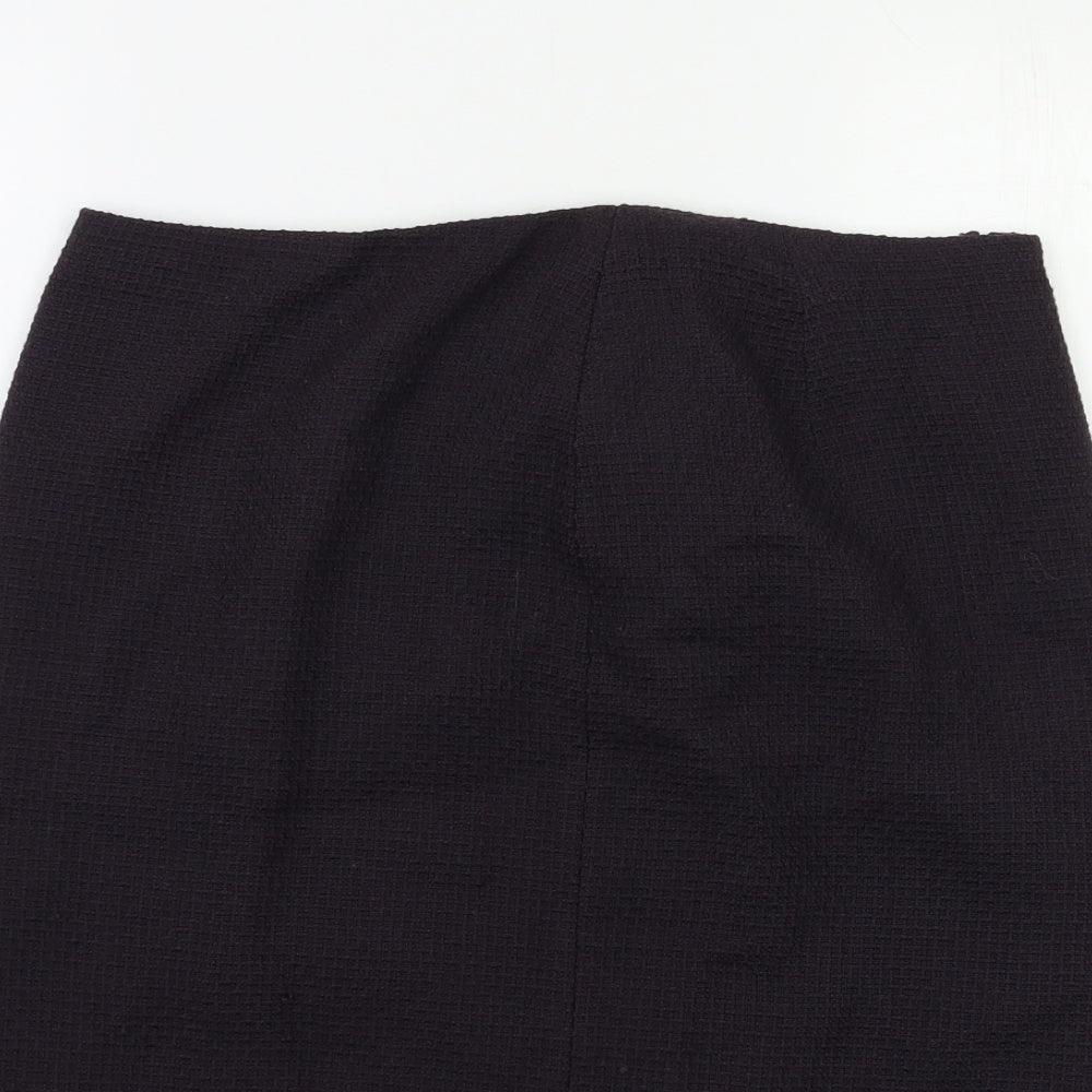 Marks and Spencer Womens Purple   Straight & Pencil Skirt Size 14