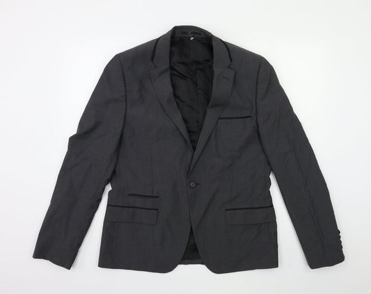 Topman Mens Grey   Jacket Suit Jacket Size 42