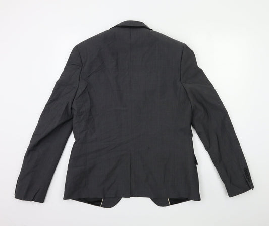 Topman Mens Grey   Jacket Suit Jacket Size 42