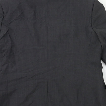 Topman Mens Grey   Jacket Suit Jacket Size 42