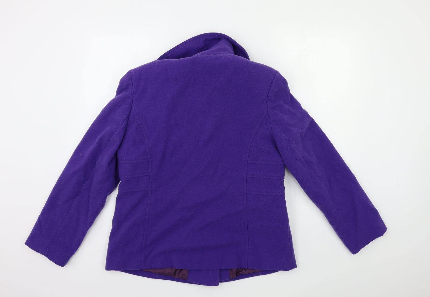 Womens UK Size 14 Kesta Purple Overcoat