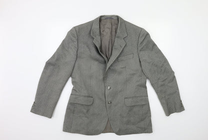 Mens UK Size 42 Preworn Regular Grey Suit Jacket