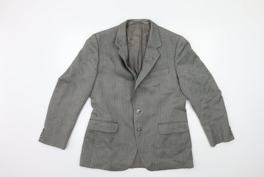 Mens UK Size 42 Preworn Regular Grey Suit Jacket