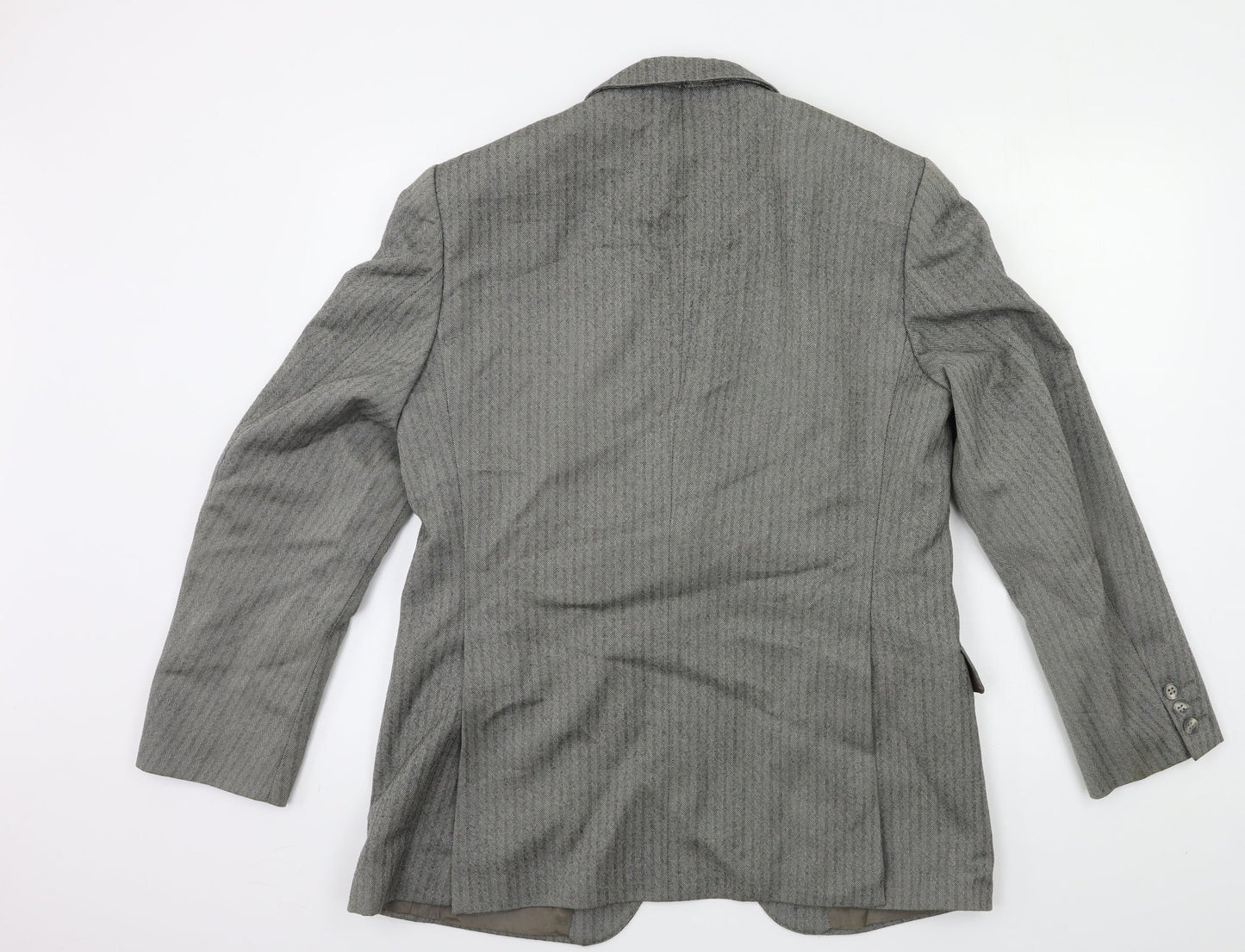 Mens UK Size 42 Preworn Regular Grey Suit Jacket