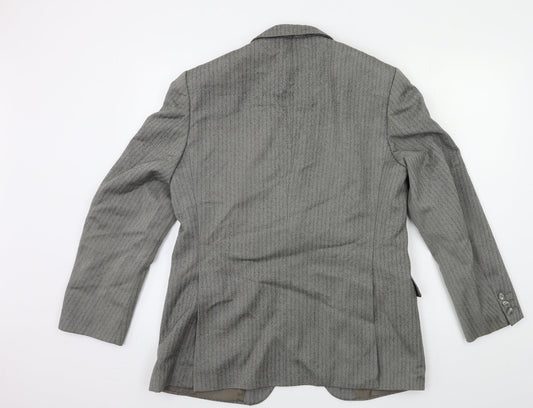 Mens UK Size 42 Preworn Regular Grey Suit Jacket