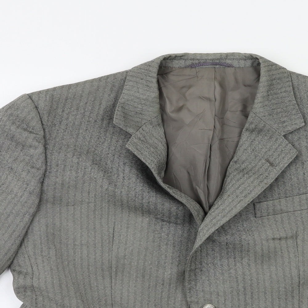 Mens UK Size 42 Preworn Regular Grey Suit Jacket