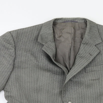 Mens UK Size 42 Preworn Regular Grey Suit Jacket