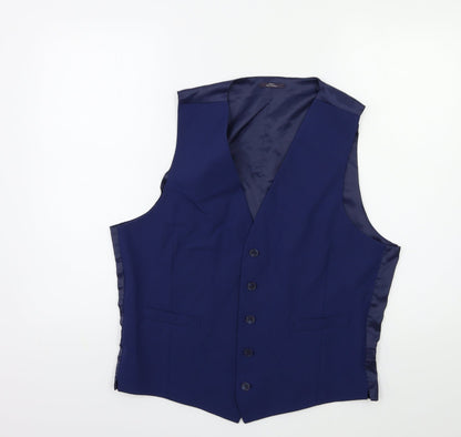 Mens UK Size 42 Marks and Spencer Regular Blue Suit Jacket