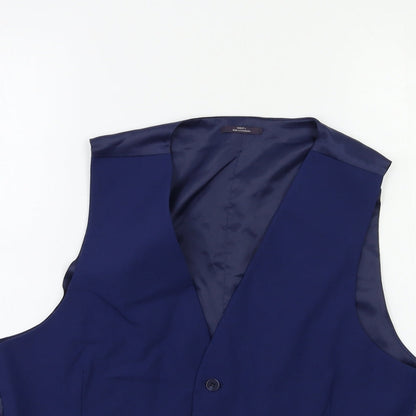 Mens UK Size 42 Marks and Spencer Regular Blue Suit Jacket