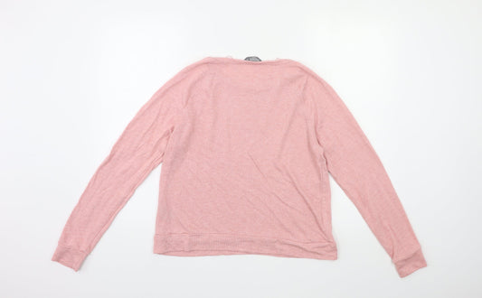 Nutmeg Womens Pink   Basic T-Shirt Size 10