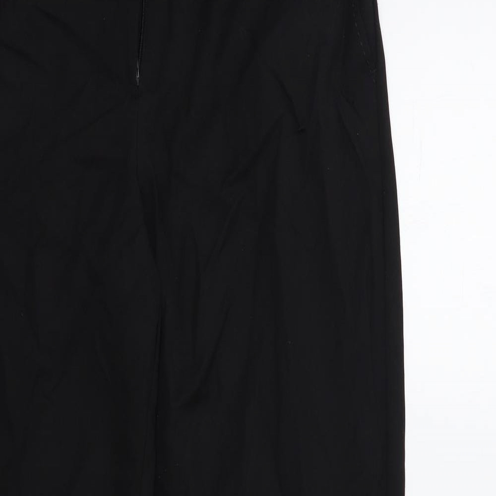 Womens UK Size 12 BHS Regular Fit  Black Trousers