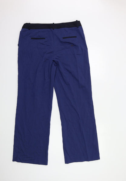 Womens UK Size 34 in NEXT Regular Fit  Blue Trousers