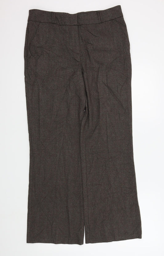 George Womens Brown   Trousers  Size 12 L30 in