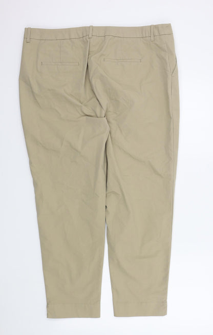 Womens UK Size 18 M&S Regular Fit  Brown Trousers