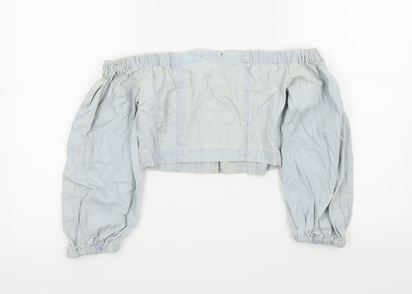 Womens UK Size S BDG Blue Basic Button-Up