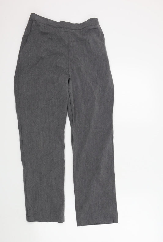 Womens UK Size 10 Preworn Regular Fit  Grey Trousers